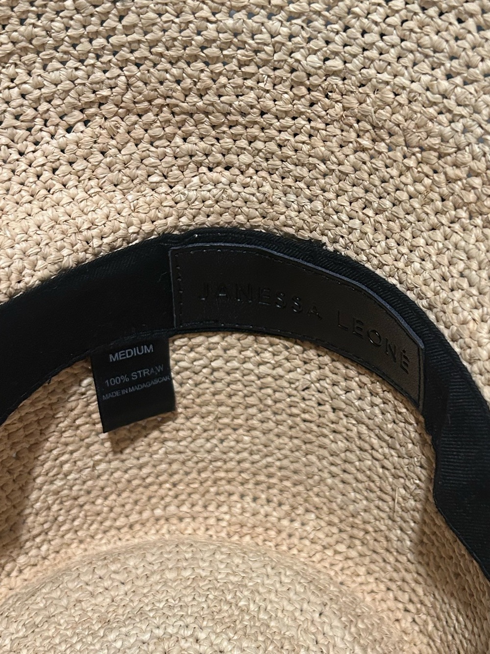 JANESSA LEONÉ FELIX BUCKET Natural Straw Bucket Hat  women size M new 
$257 - Picture 7 of 8